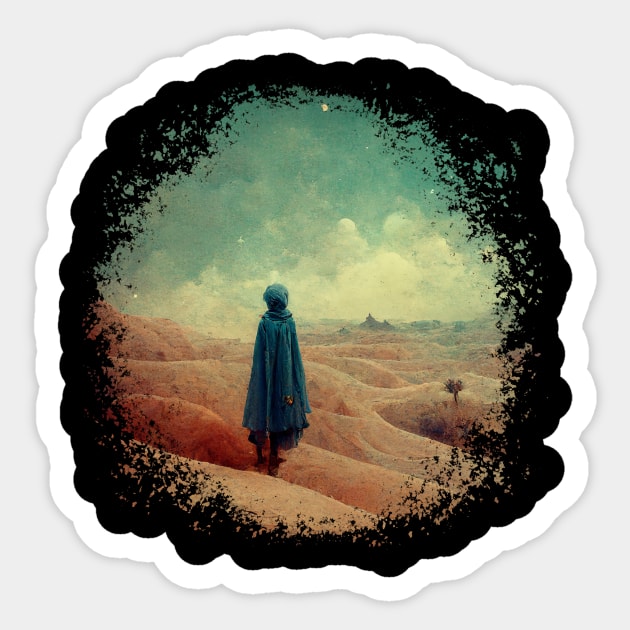 The Lost Wanderer Sticker by Jeezeey